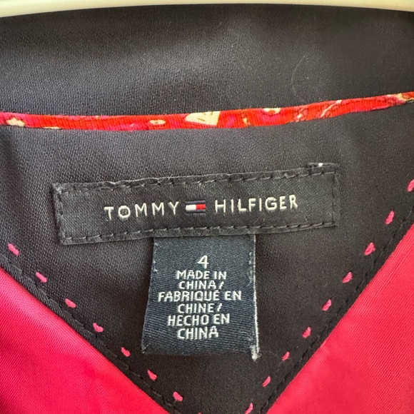 Tommy Hilfiger Navy Blue Blazer - Pink Lining Surprise! - Size 4 - Picture 3 of 6